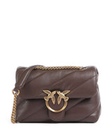 Pinko Love Puff Mini Olkalaukku marrone castano/antique gold