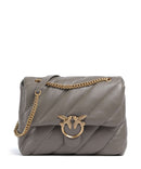 Pinko Love Puff Big Olkalaukku grigio asfalto/antique gold