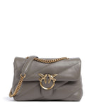 Pinko Love Puff Classic Olkalaukku grigio asfalto/antique gold