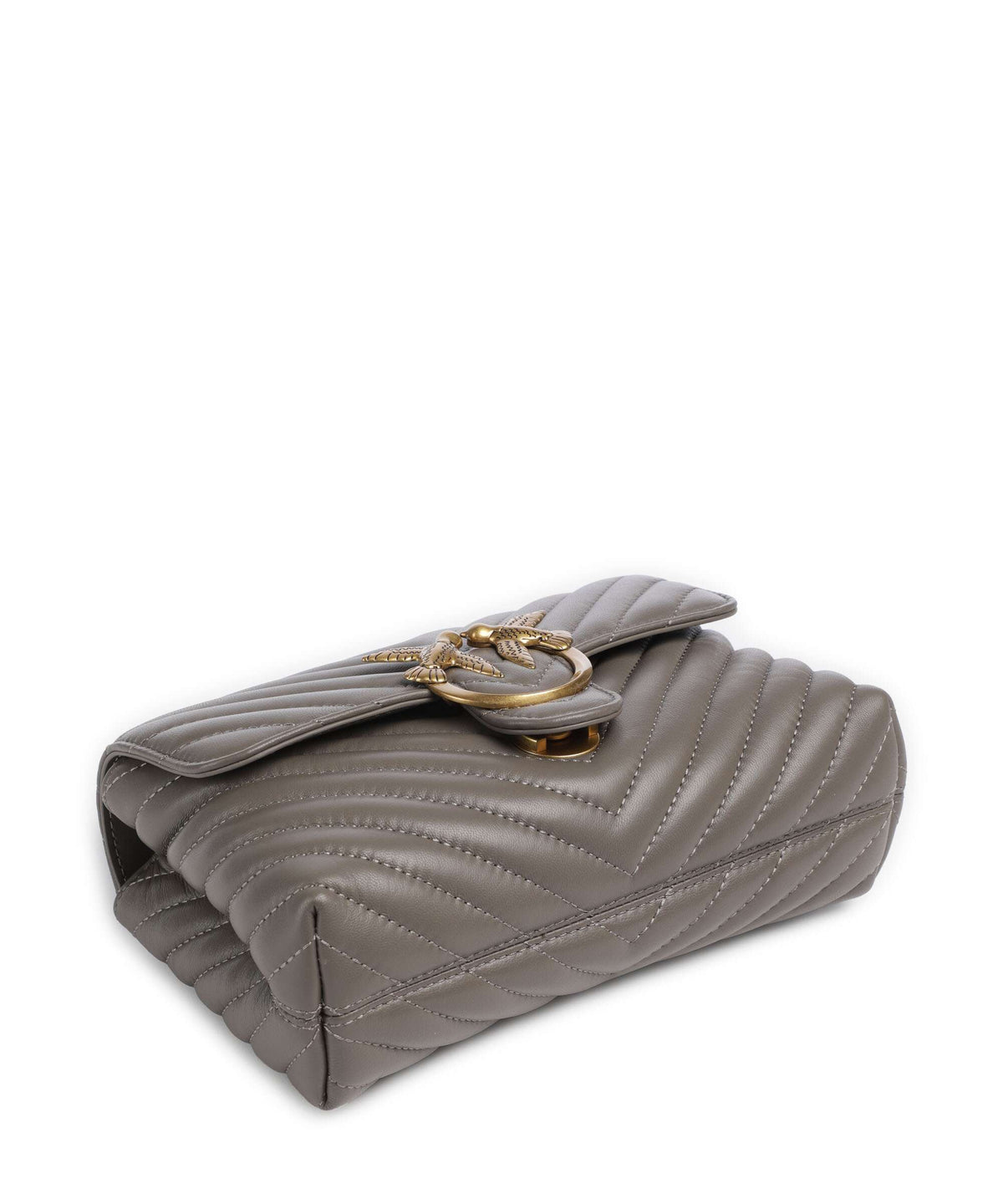Pinko Love Lady Puff Mini Handbag grigio asfalto/antique gold