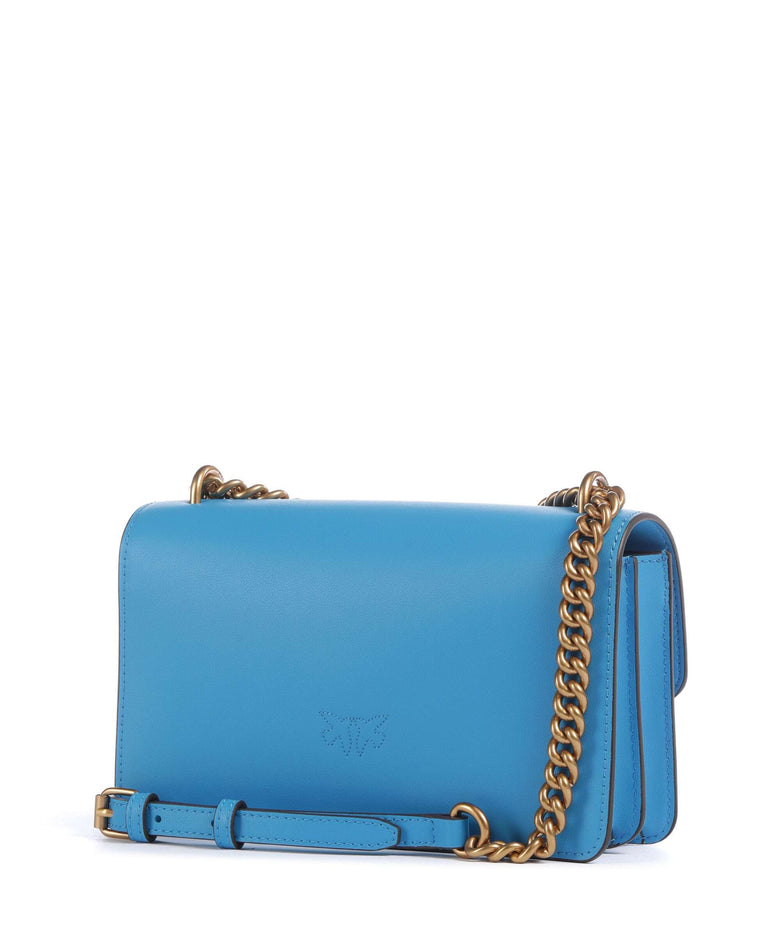 Pinko Love One Mini Shoulder bag azzurro dresda/antique gold