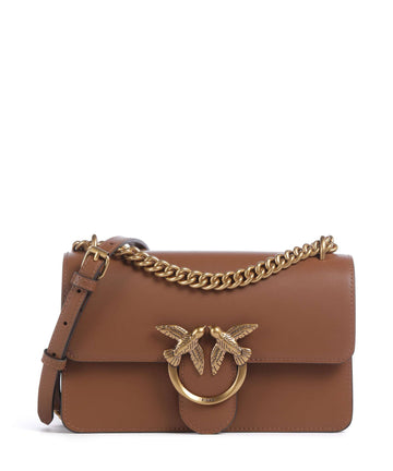 Pinko Love One Mini Olkalaukku marrone/leone/antique gold