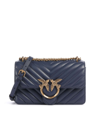 Pinko Love One Mini Olkalaukku blu indaco ombroso/antique gold