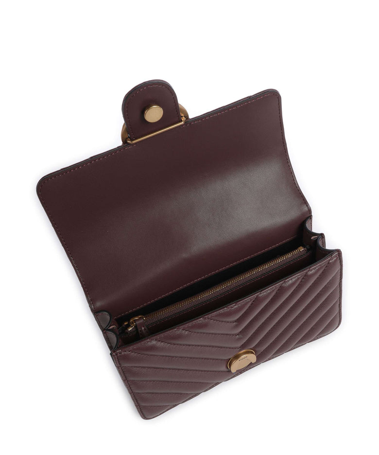 Pinko Love One Mini Shoulder bag cioccolato amaro/antique gold