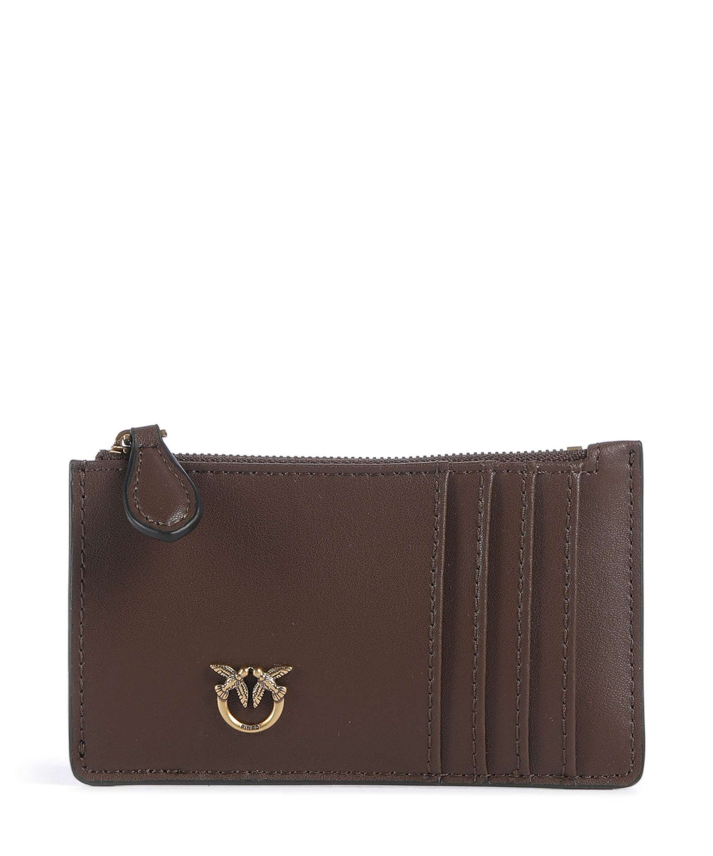 Pinko Airone Credit card holder marrone castano/antique gold