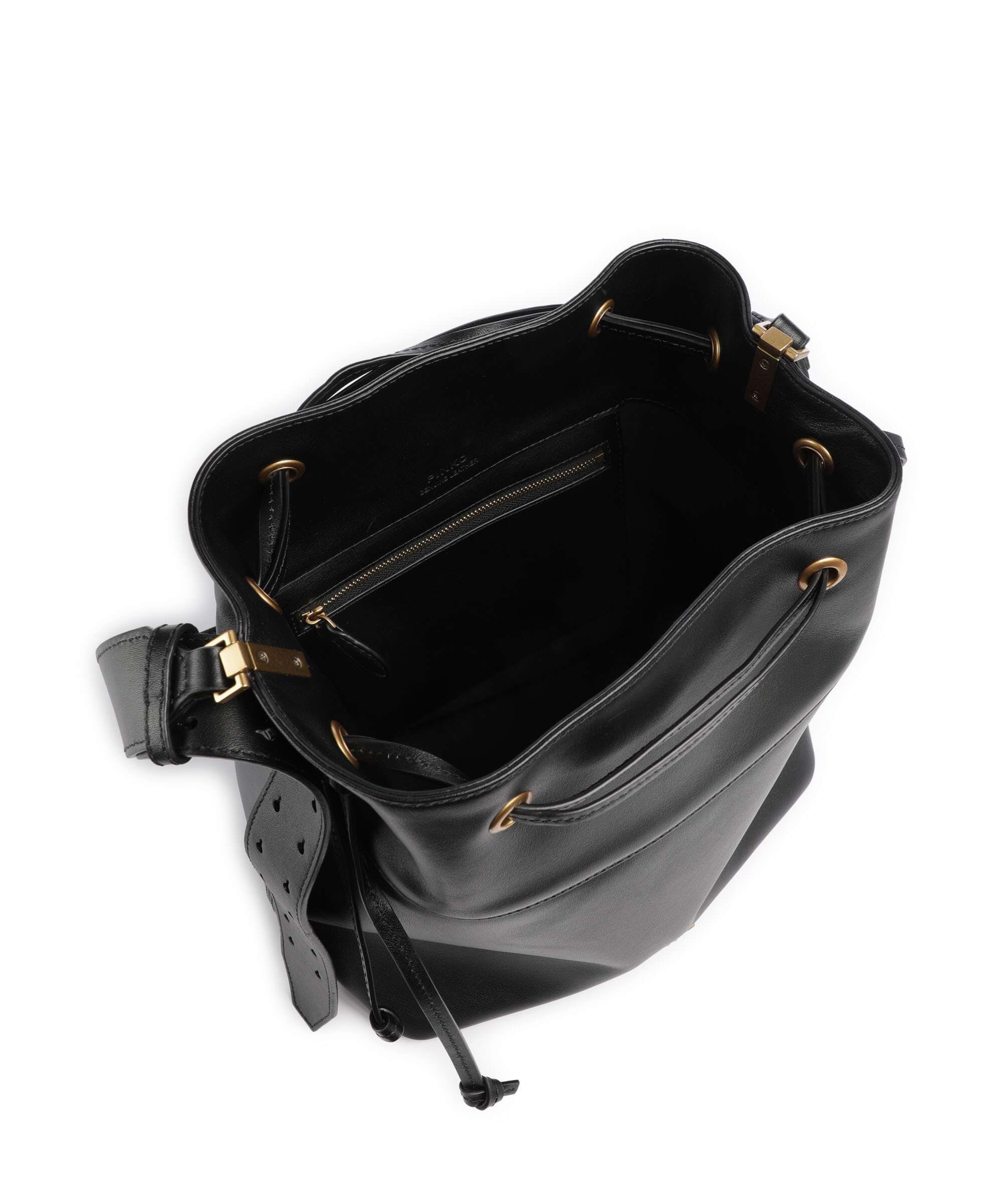 Pinko Secchiello Classic Bucket bag nero/antique gold