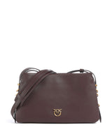 Pinko Triplet Mini Crossbody bag rosso mogano/antique gold