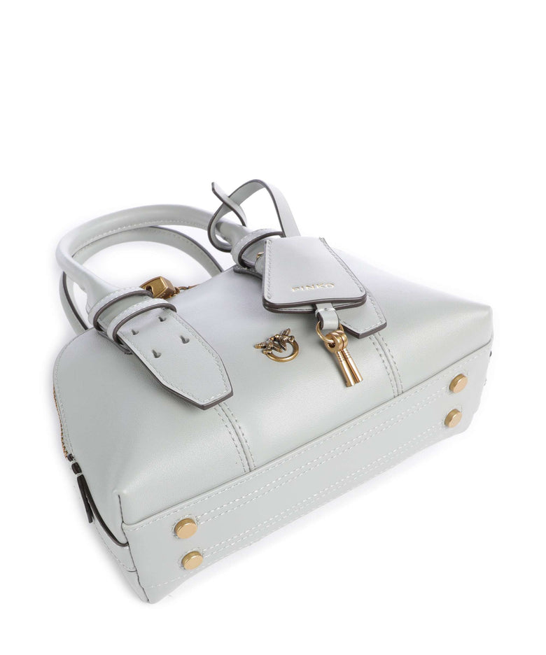Pinko Bowling Mini Handbag grigio perla/antique gold