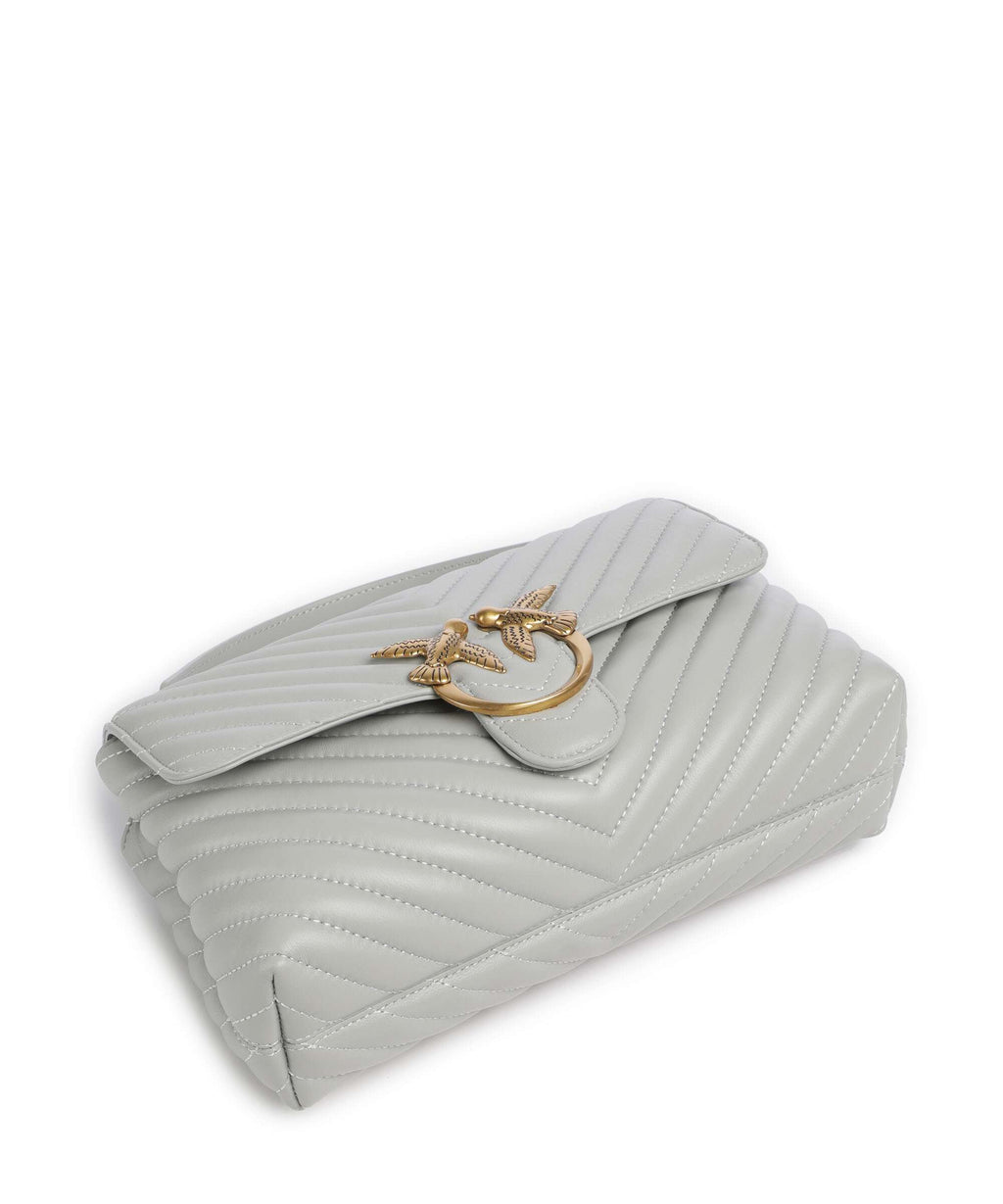 Pinko Love Lady Puff Classic Handbag grigio perla/antique gold