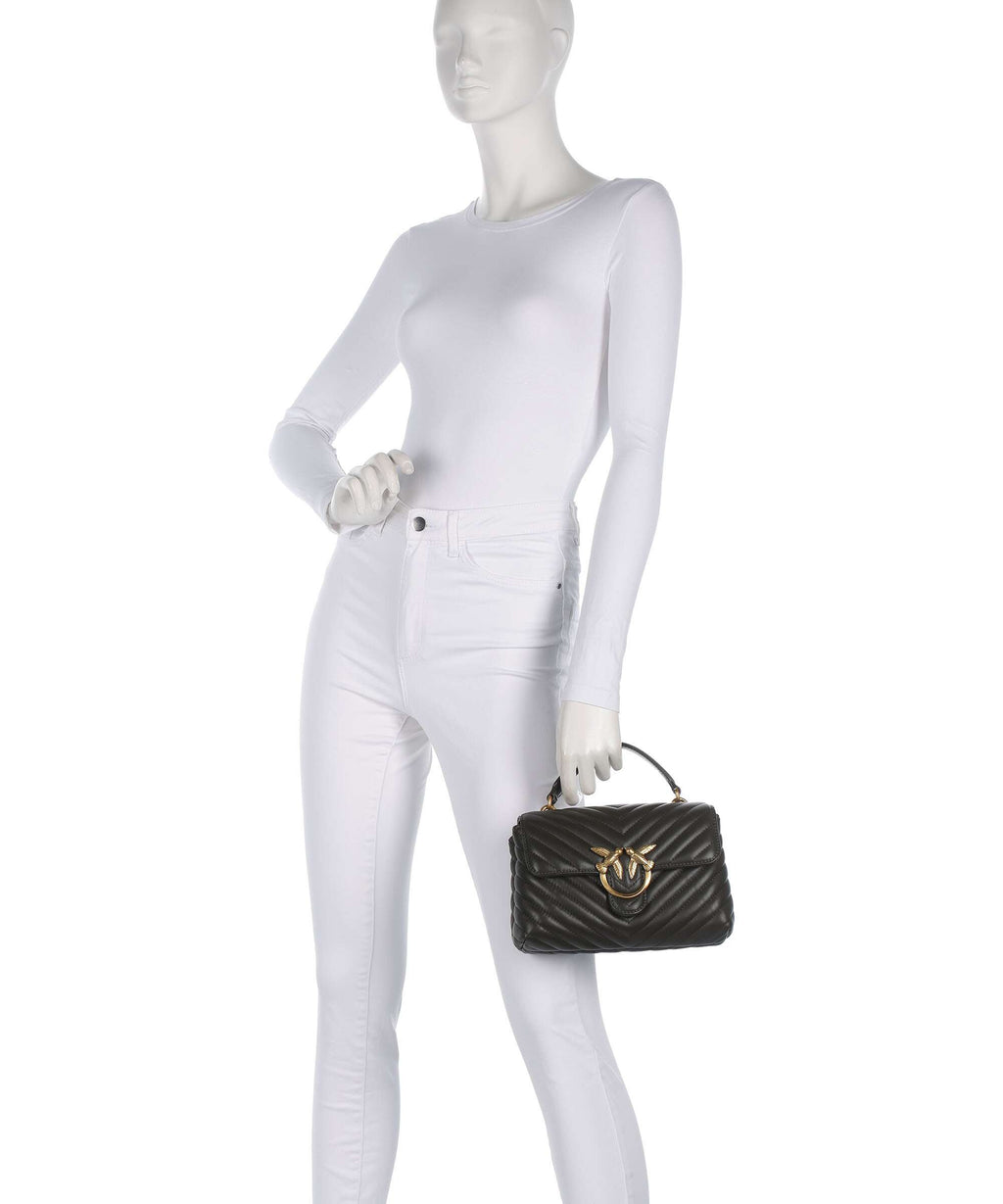 Pinko Love Lady Puff Mini Handbag verde fango/antique gold