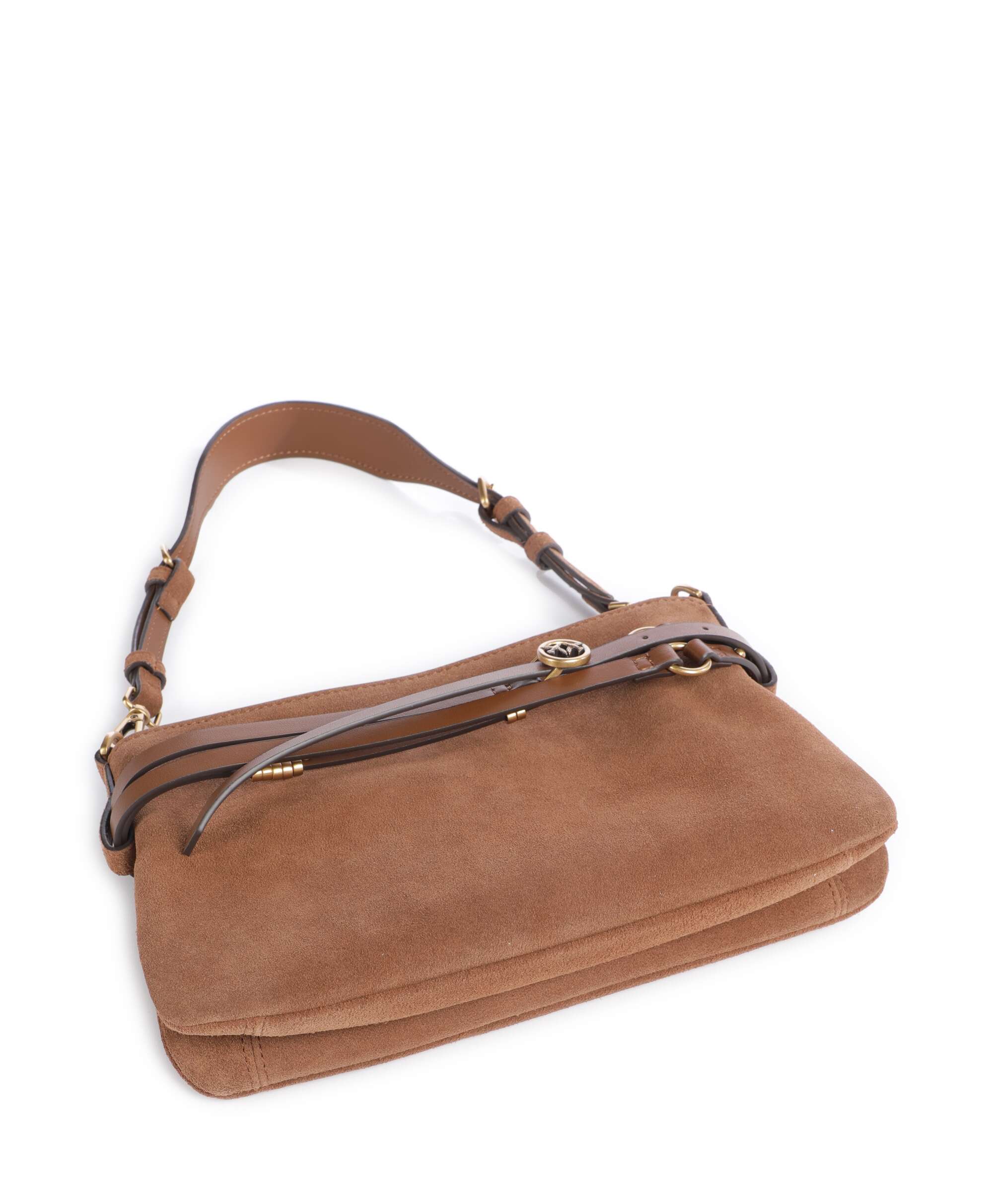 Pinko Belt Mini Shoulder bag marrone/leone/antique gold