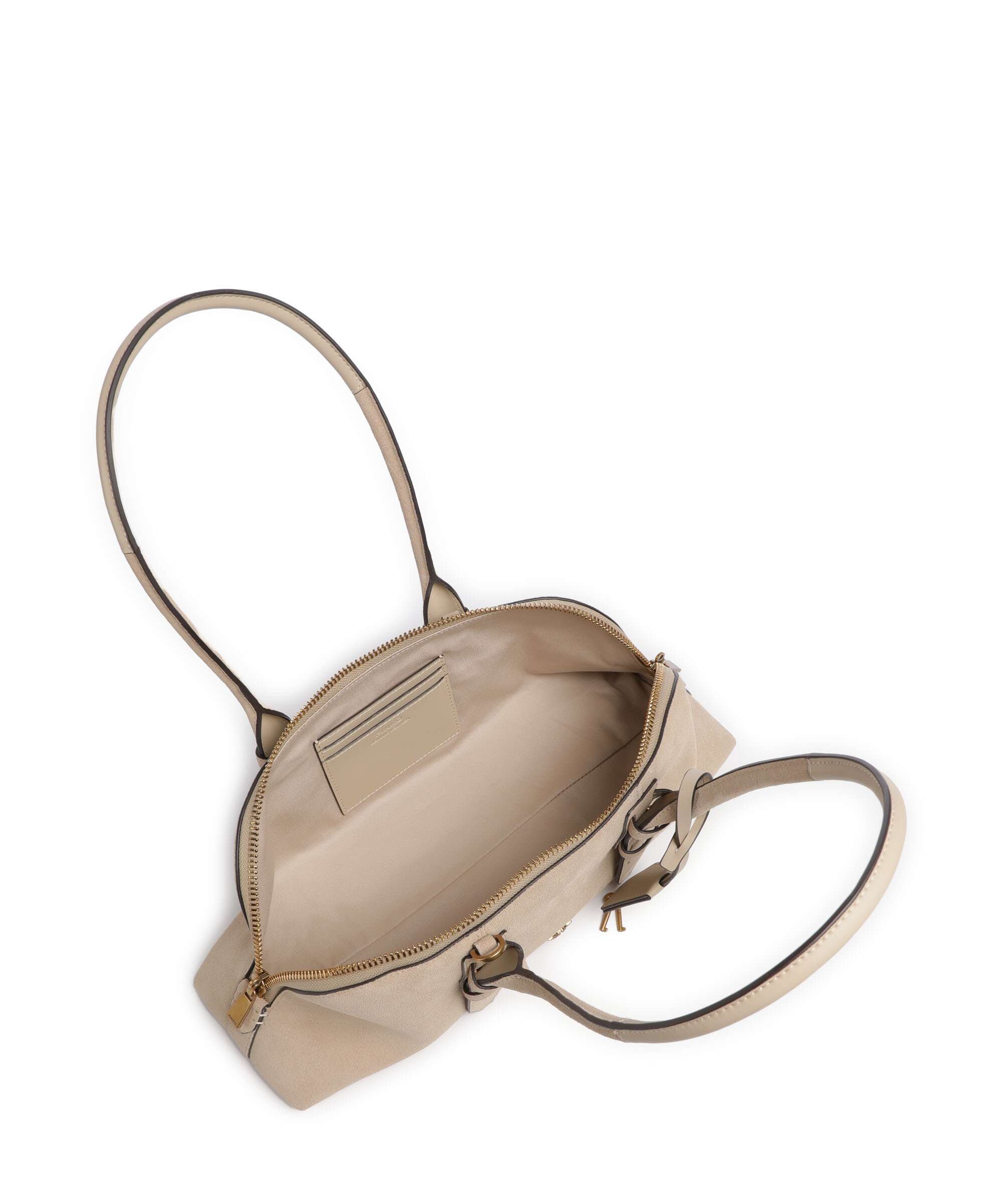 Pinko Bowling Horizontal Big Shoulder bag beige/grigio fumo/antique gold
