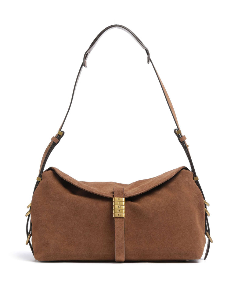 Pinko Saddle Classic Hobo bag marrone/leone/antique gold