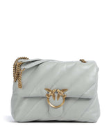 Pinko Love Puff Big Olkalaukku grigio perla/antique gold