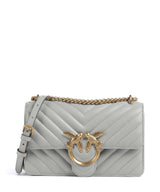 Pinko Love One Mini Olkalaukku grigio perla/antique gold