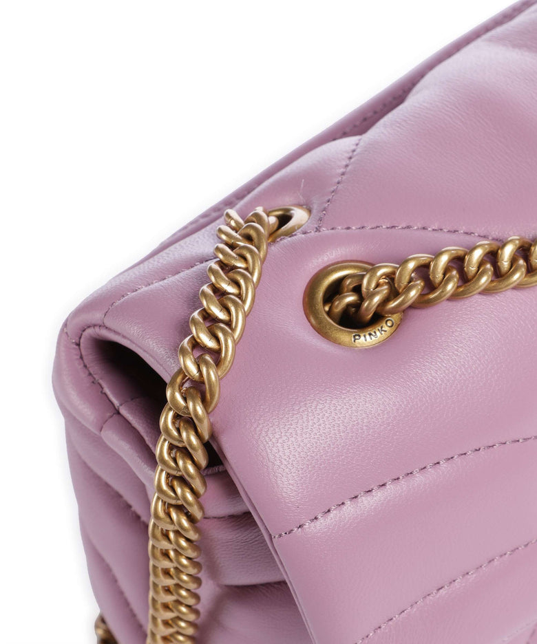 Pinko Love Puff Mini Shoulder bag lilla/antique gold
