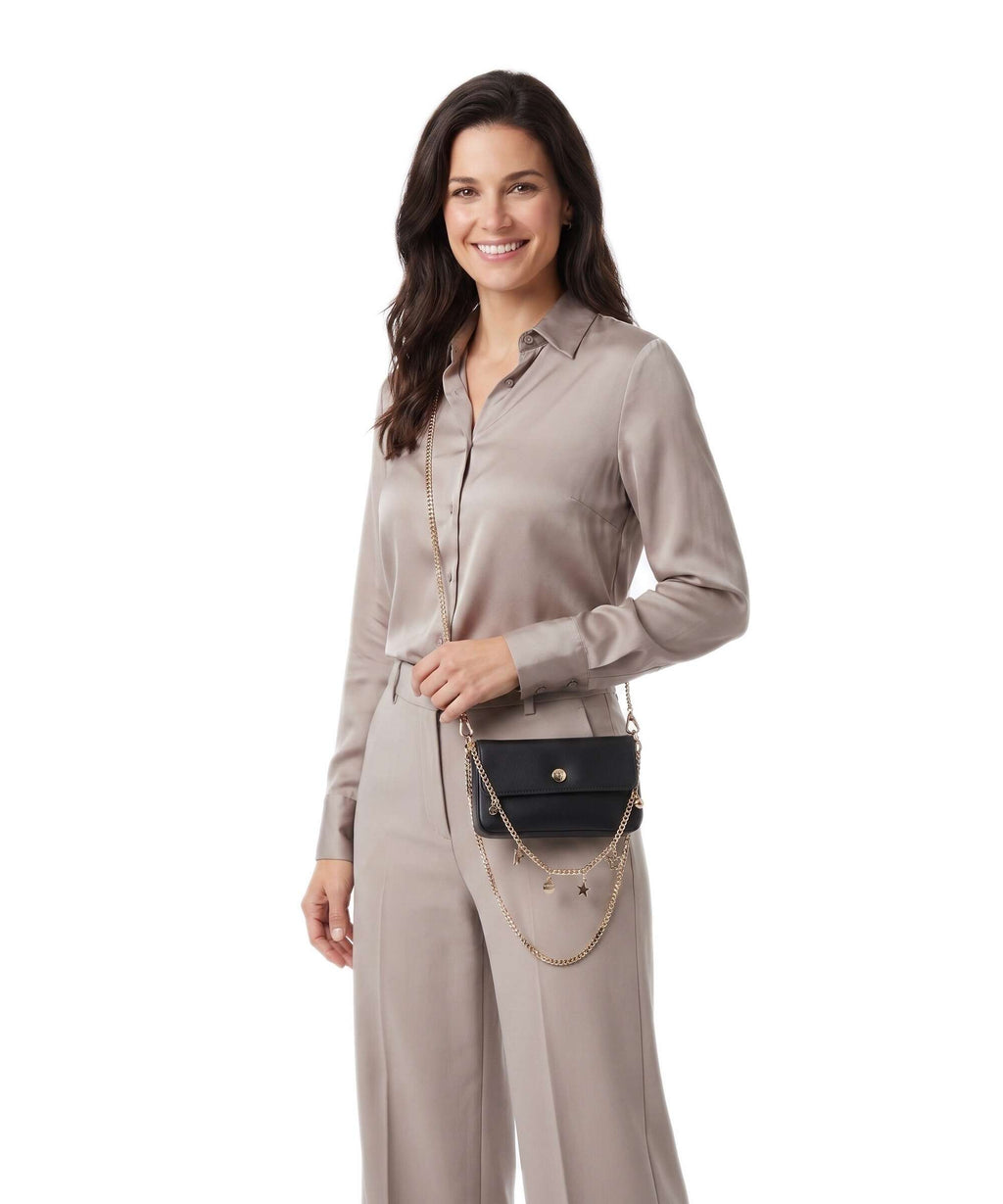 Pinko Crossbody bag nero/antique gold