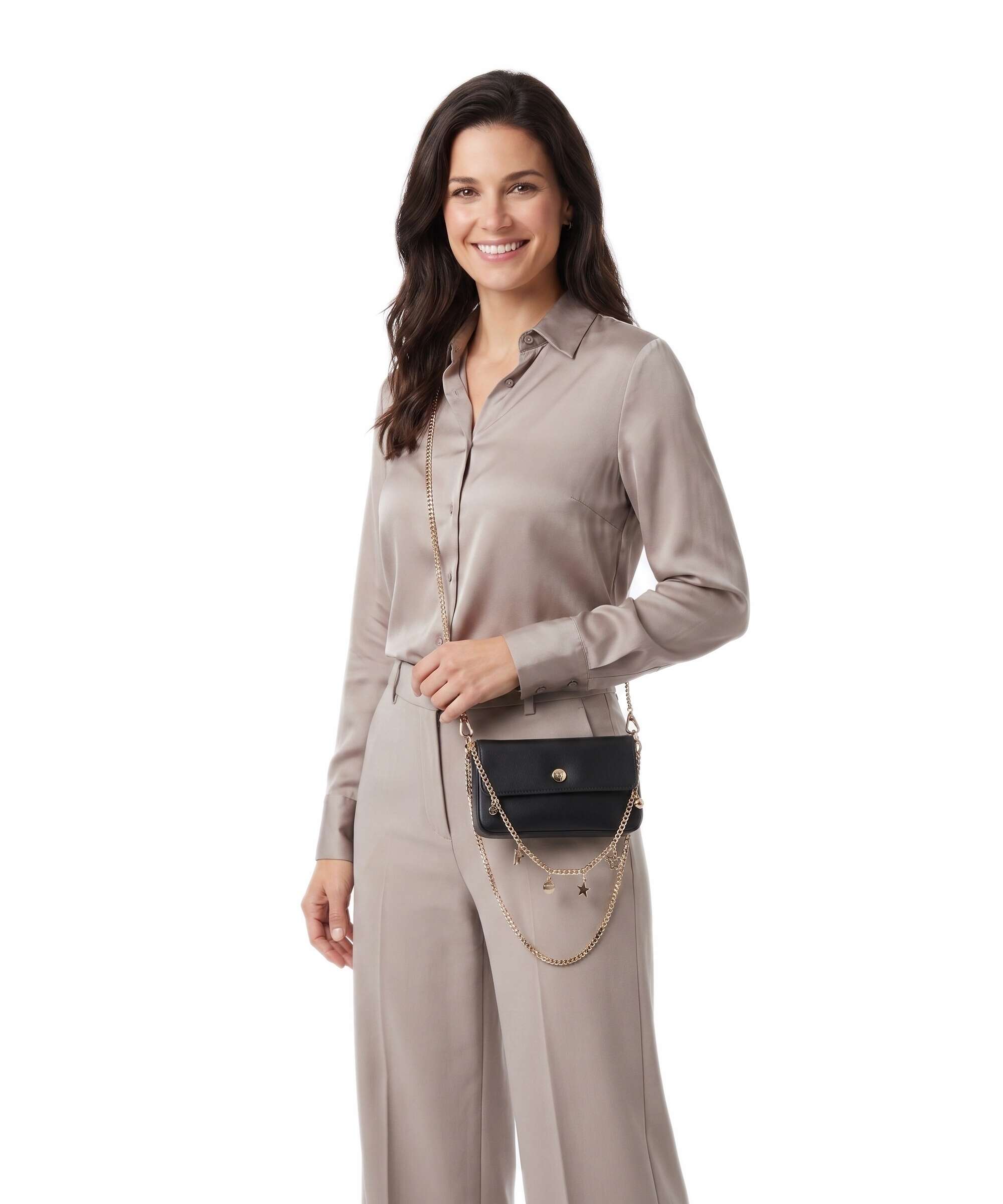 Pinko Crossbody bag nero/antique gold