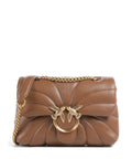 Pinko Love Puff Mini Shoulder bag marrone cognac/antique gold