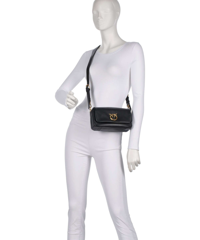Pinko Click Soft Horizontal Mini Crossbody bag nero/antique gold