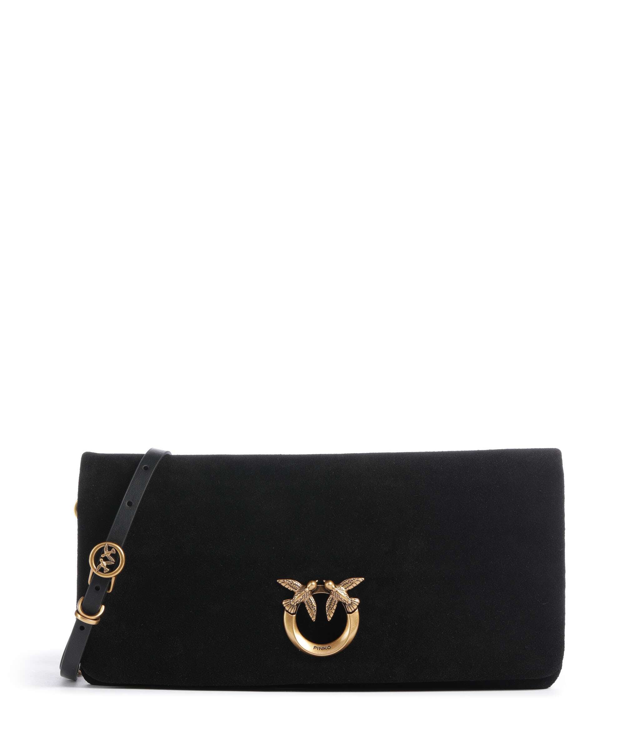Pinko Click Soft Horizontal Classic Crossbody bag nero/antique gold