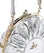 Vivienne Westwood Rosie Frame Metallic Crinkle Crossbody bag silver