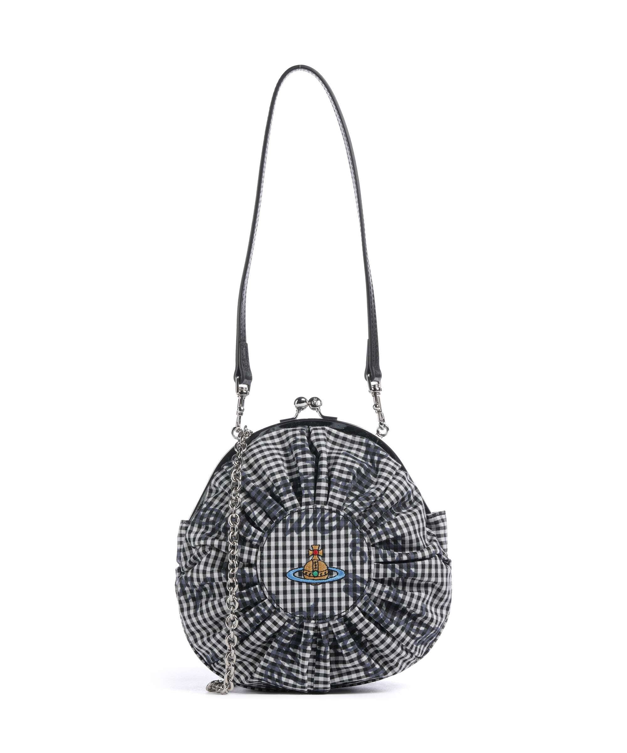 Vivienne Westwood Rosie Frame Print Classic Crossbody bag gingham/black