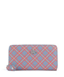 Vivienne Westwood Saffiano Printed Classic Lompakko blue/orange tartan