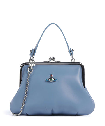 Vivienne Westwood Granny Frame Nappa Olkalaukku blue