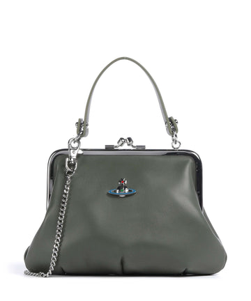 Vivienne Westwood Granny Frame Nappa Olkalaukku green