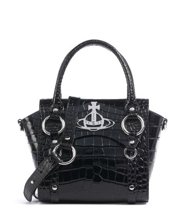 Vivienne Westwood Betty Embossed Croc Small Käsilaukku black