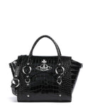 Vivienne Westwood Betty Embossed Croc Medium Käsilaukku black