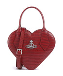 Vivienne Westwood Josephine Heart Embossed Croc Mini Käsilaukku red