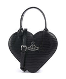 Vivienne Westwood Josephine Heart Embossed Croc Mini Käsilaukku black