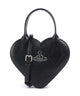 Vivienne Westwood Josephine Heart Embossed Croc Mini Käsilaukku black