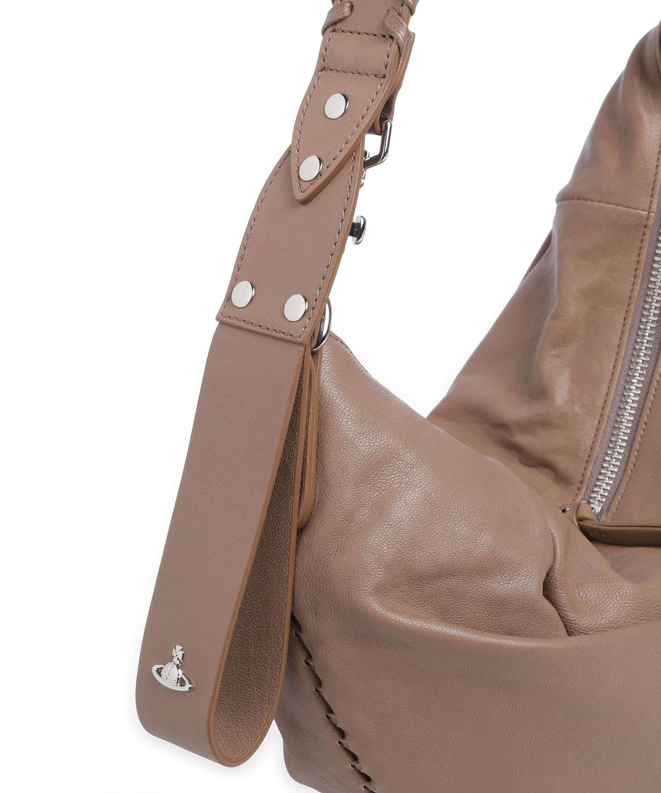 Vivienne Westwood Agnes Supple Medium Hobo bag grey