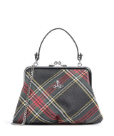 Vivienne Westwood Granny Frame Saffiano Printed Käsilaukku chelsea tartan