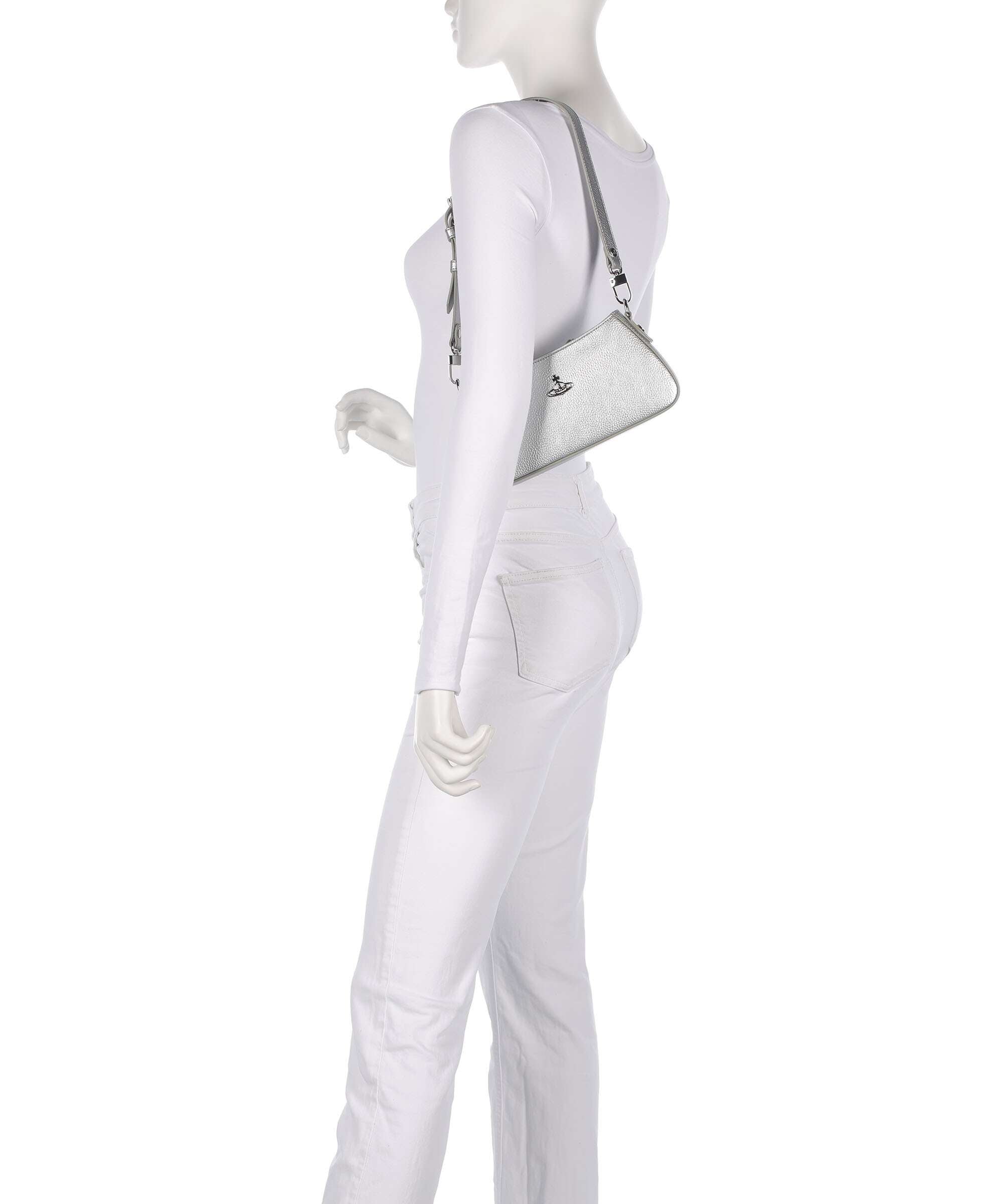 Vivienne Westwood Tasha Grain Shoulder bag silver