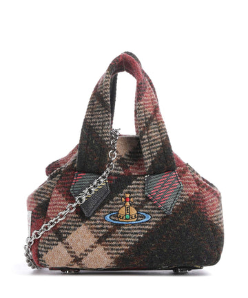 Vivienne Westwood Archive Harris Tweed Check Mini Olkalaukku light check