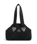 Vivienne Westwood Archive Harris Tweed Check Medium Shoulder bag dark check