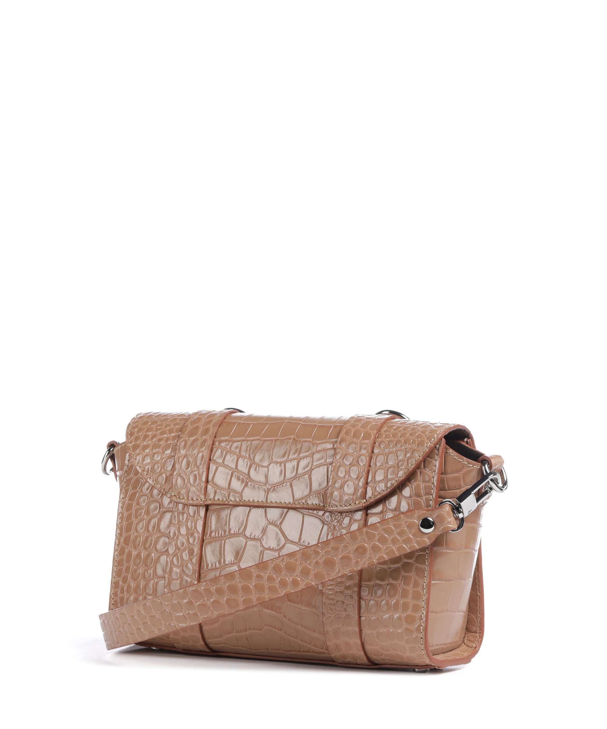 Vivienne Westwood Kimmy Embossed Croc Crossbody bag dusty pink