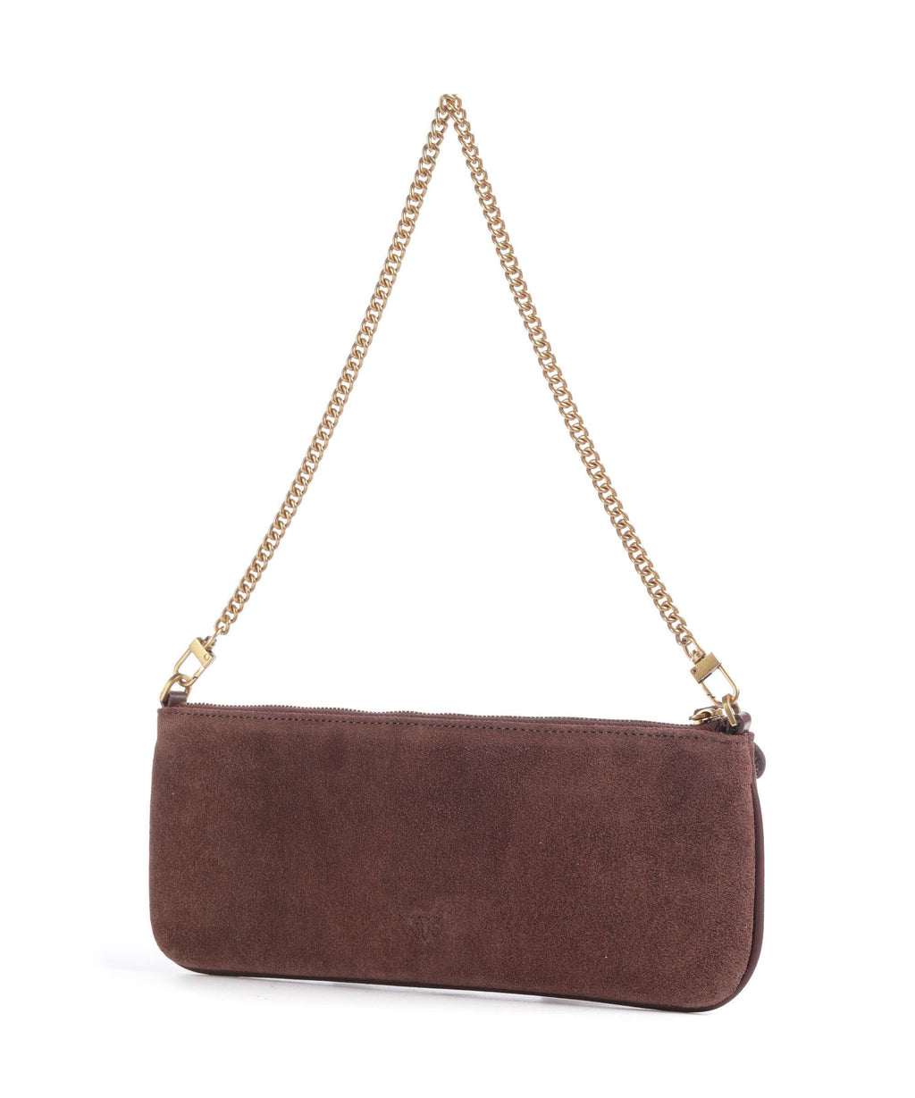 Pinko Flat Horizontal Shoulder bag castano intenso/antique gold