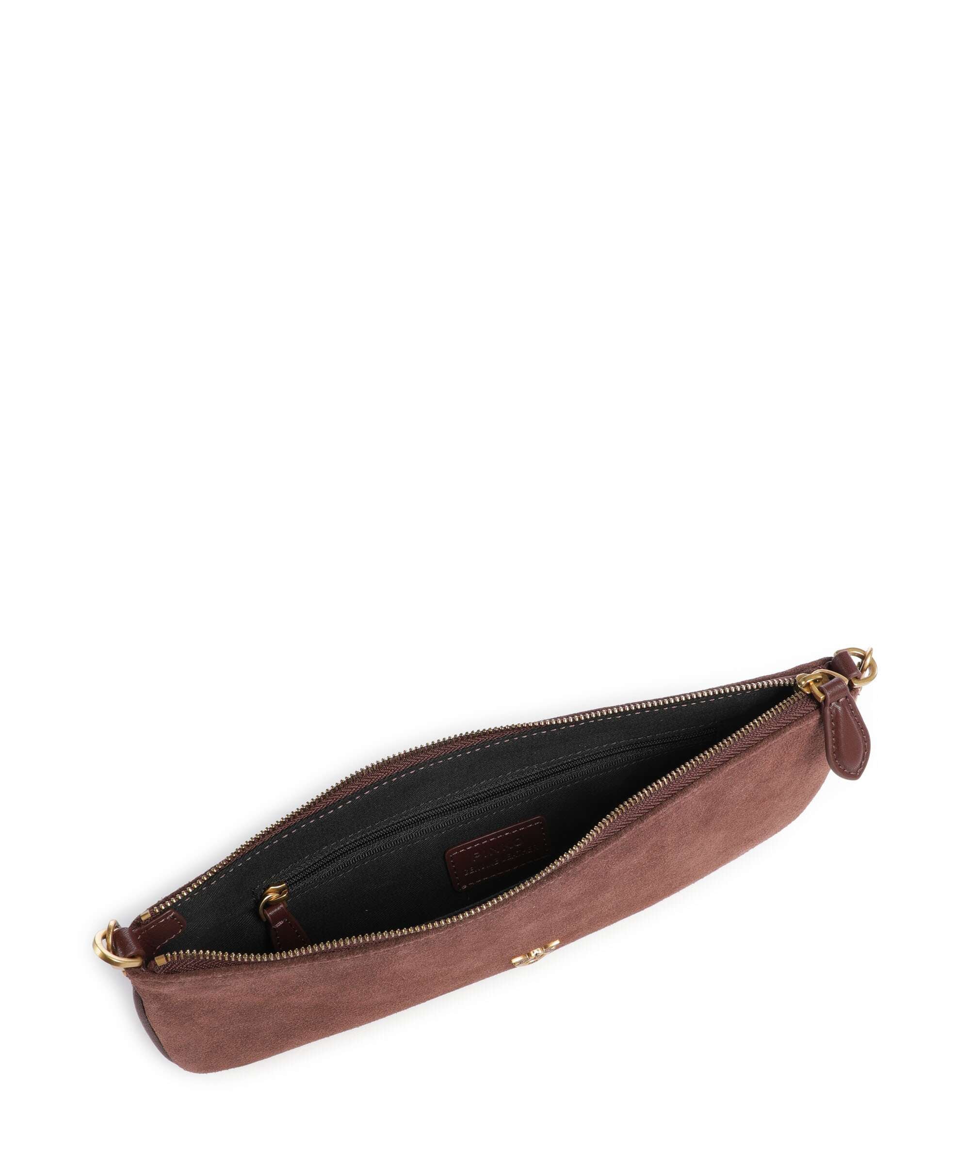 Pinko Flat Horizontal Shoulder bag castano intenso/antique gold