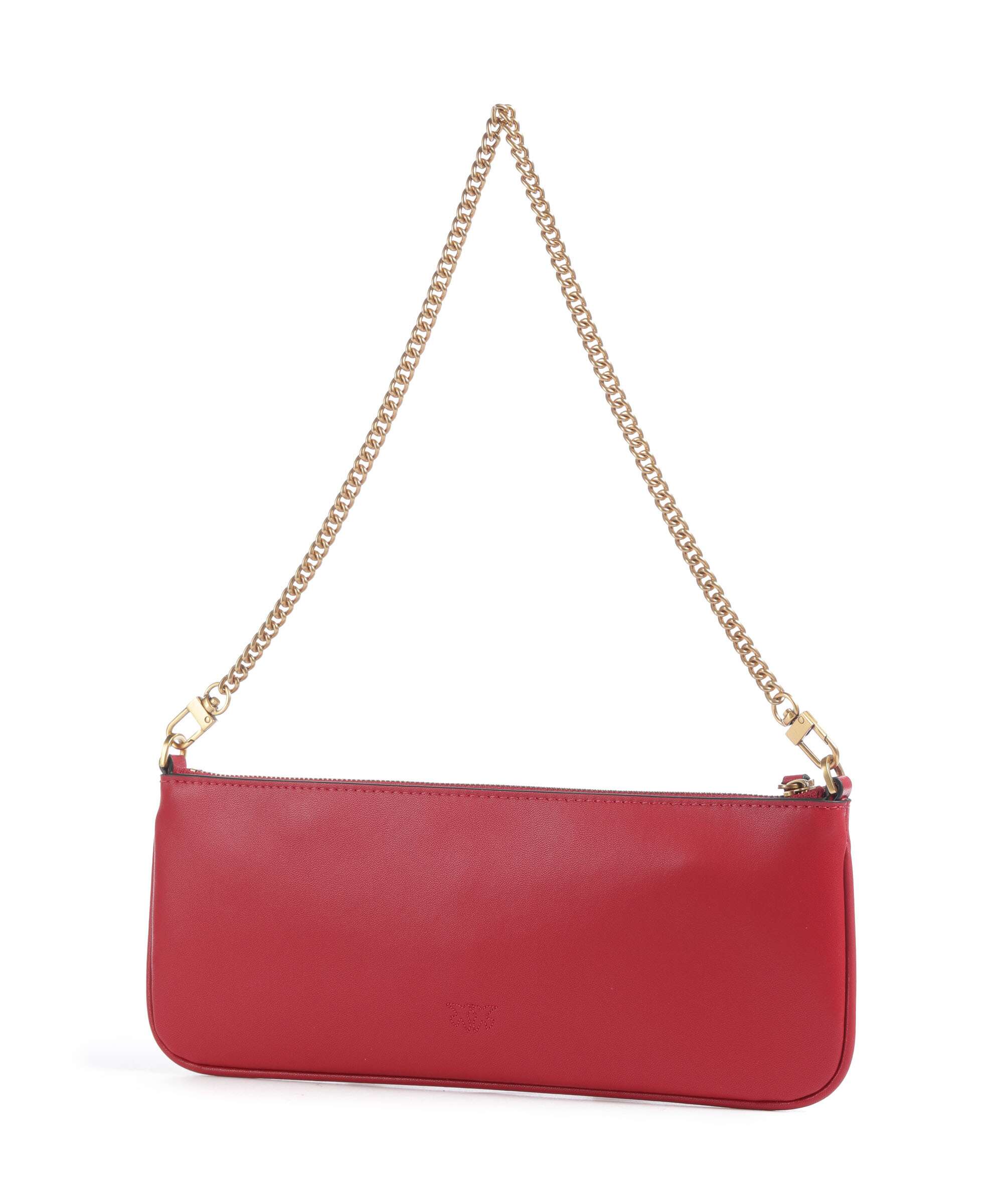 Pinko Flat Horizontal Shoulder bag rosso rio/antique gold
