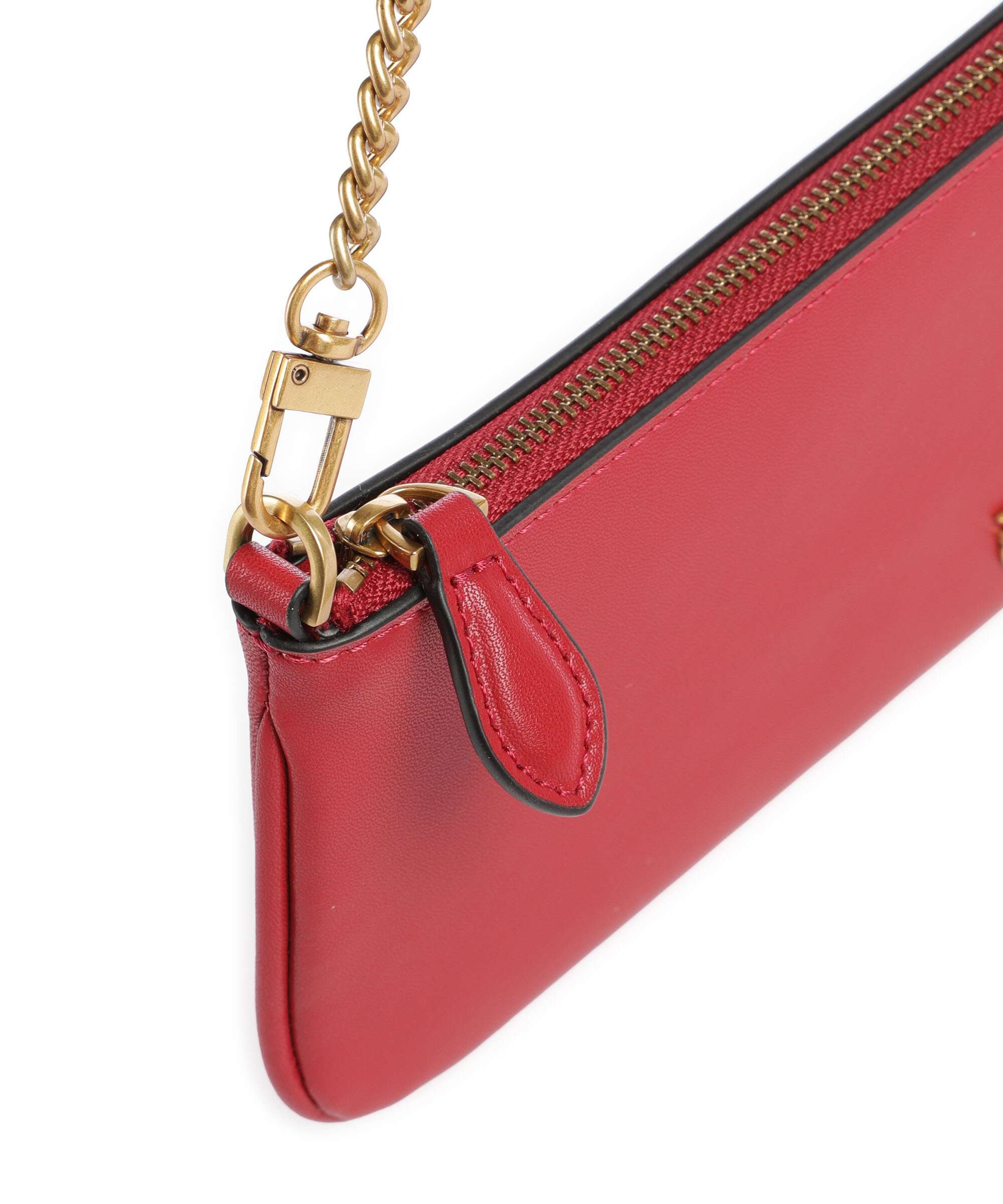 Pinko Flat Horizontal Shoulder bag rosso rio/antique gold