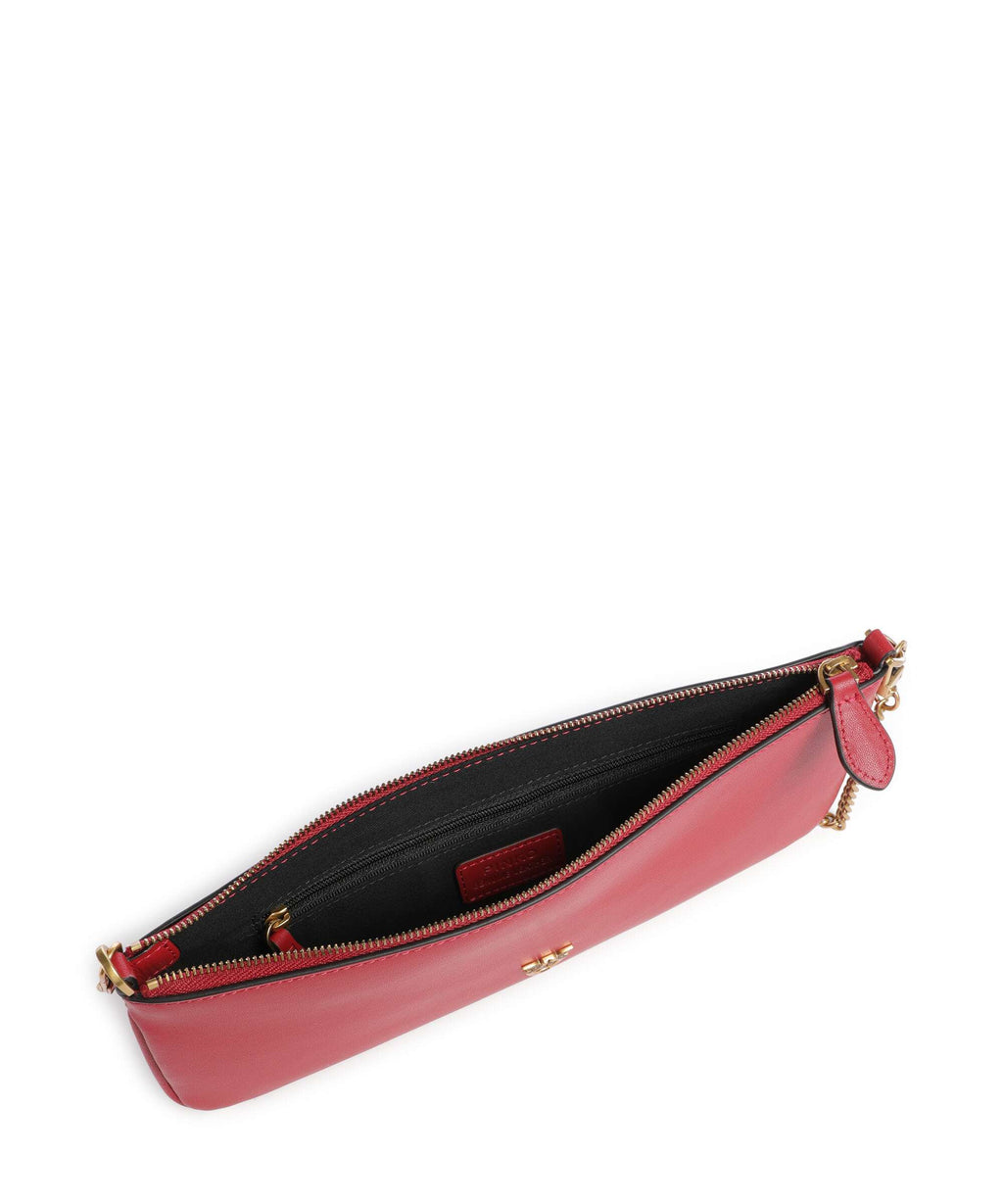 Pinko Flat Horizontal Shoulder bag rosso rio/antique gold