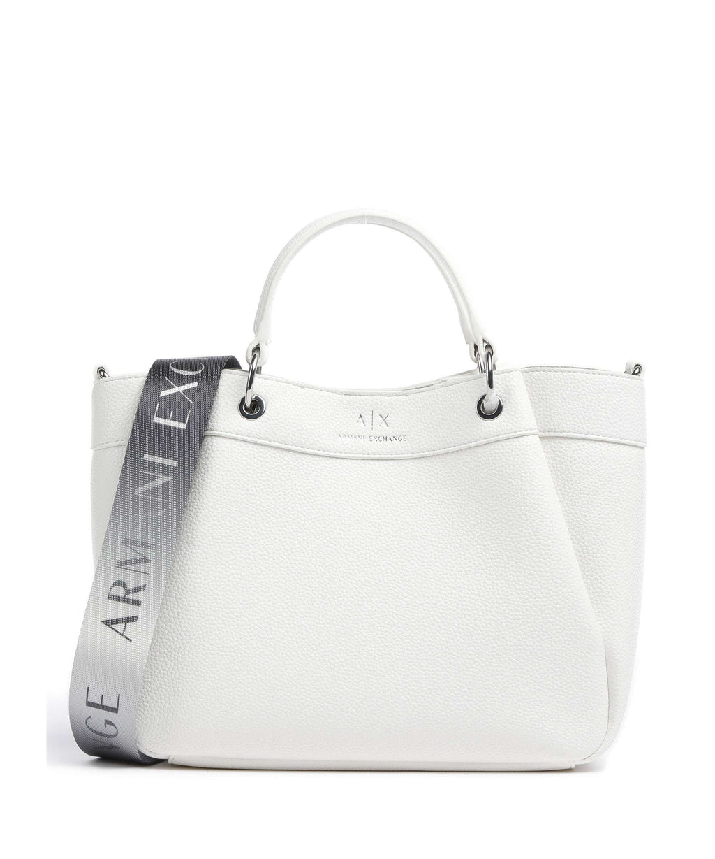 Armani Exchange Wave M Handbag bianco