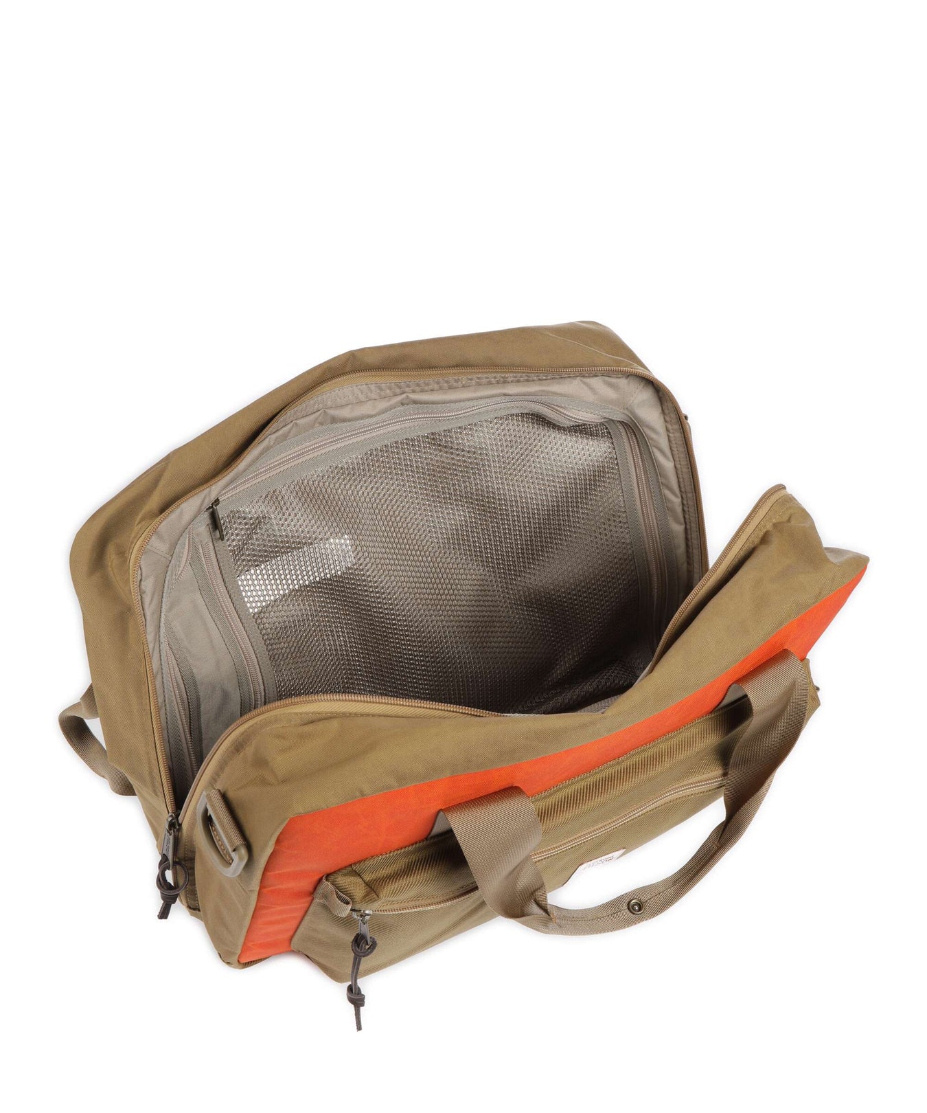 Filson Cordura Nylon Surveyor Pullmann Pack Backpack bag dark tan/flame