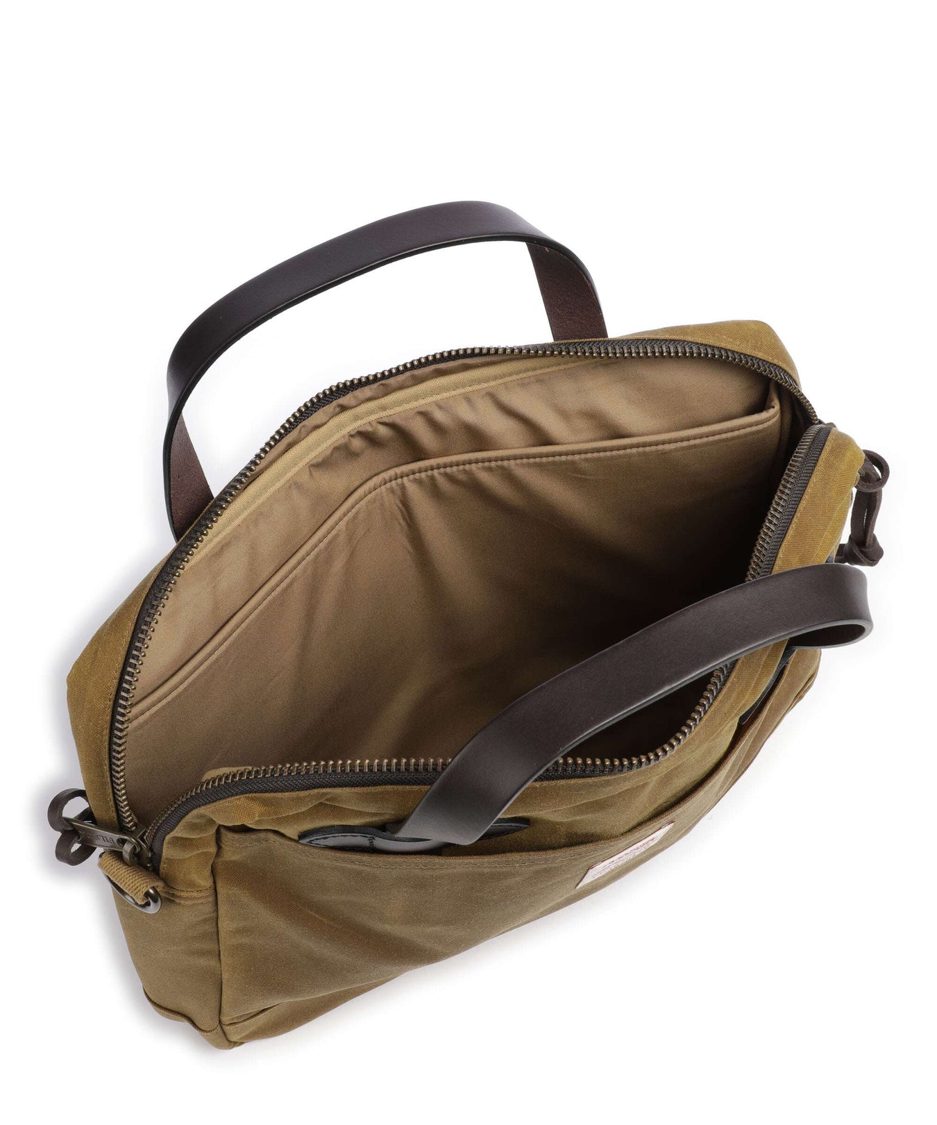 Filson Tin Cloth Briefcase dark tan