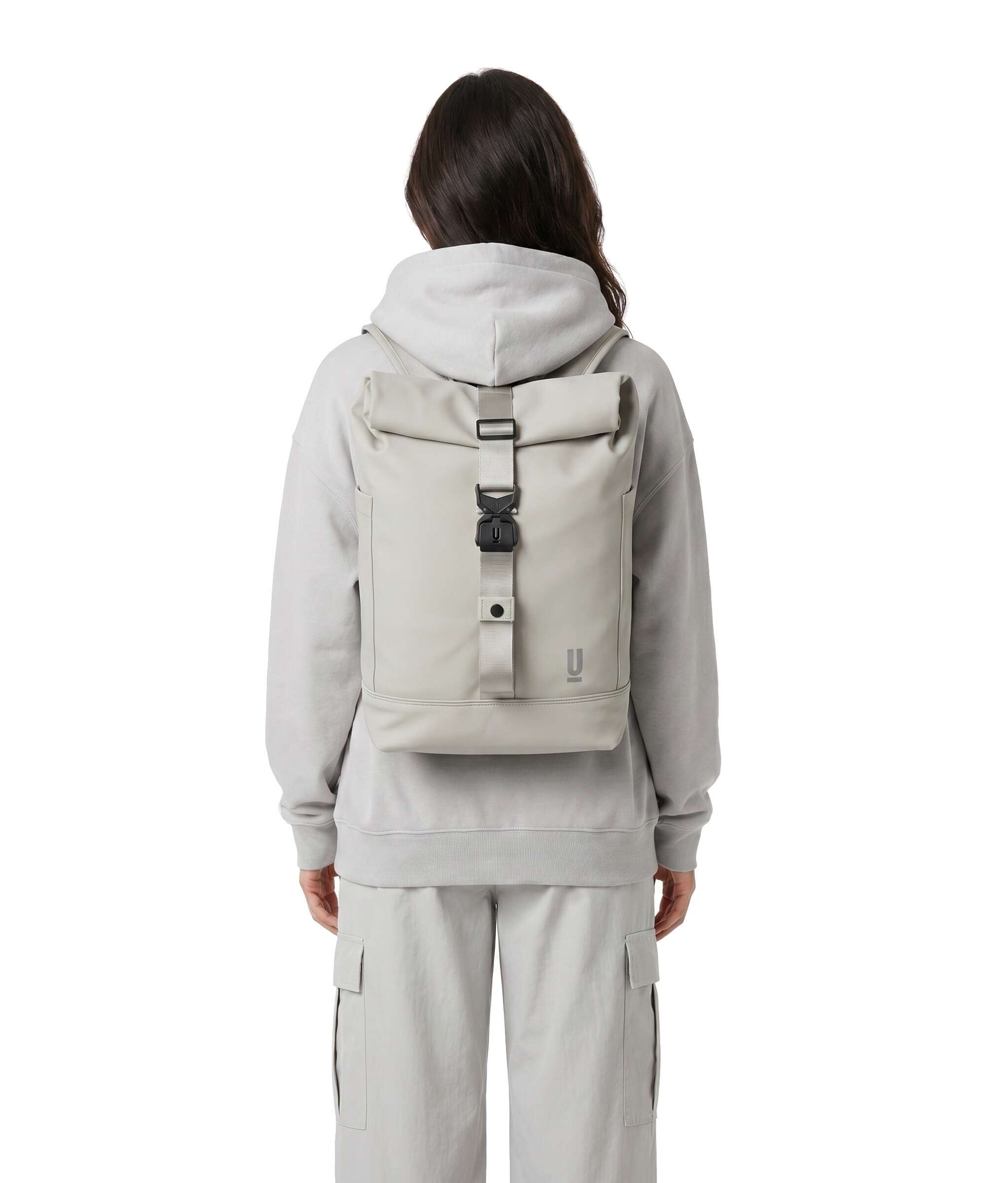 The Urban Society Rolltop backpack light grey